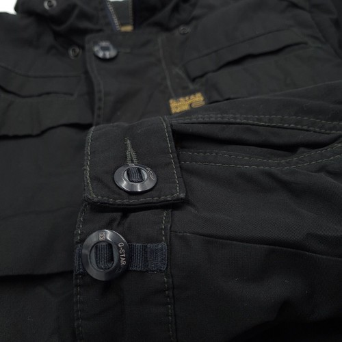 G-Star Welded Hooded Jacket Black Breathable Casual Mens Qx1 Size S Small - Picture 6 of 12