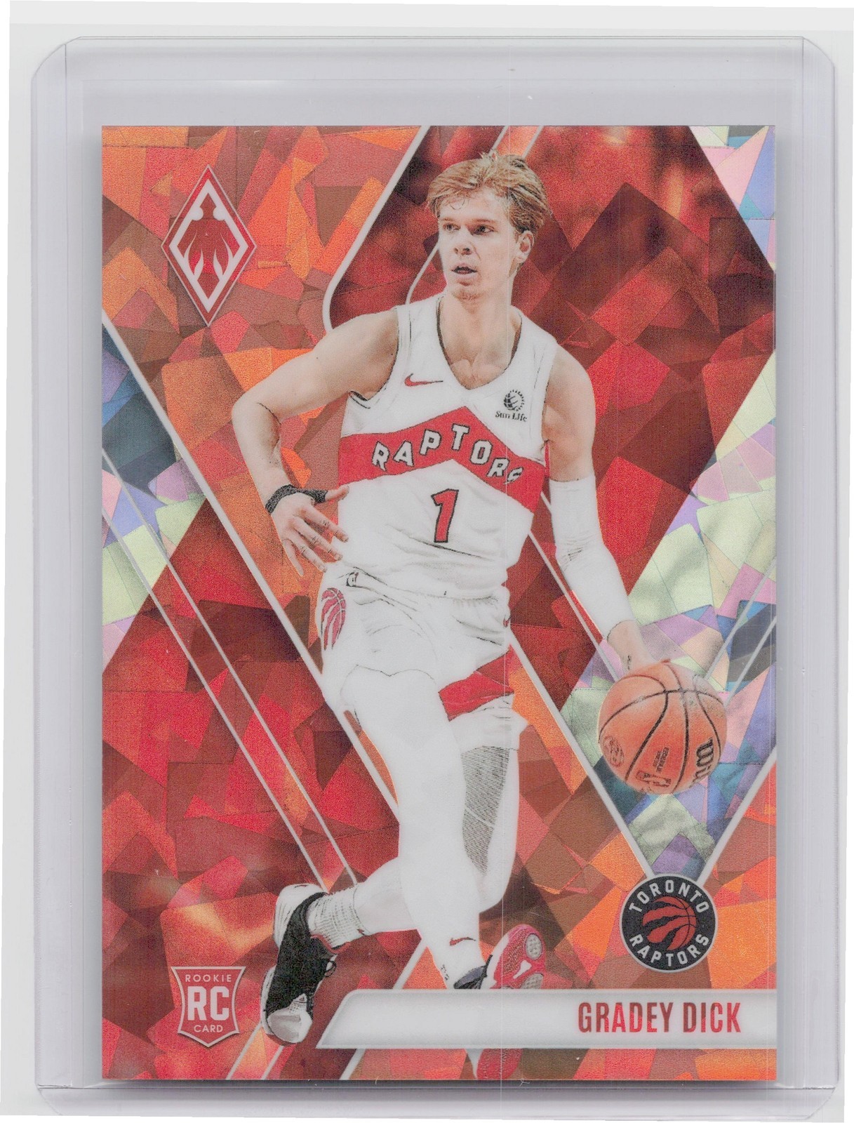 2023-24 Panini Phoenix Gradey Dick Phoenix Orange Ice /249 RC 282 Raptors