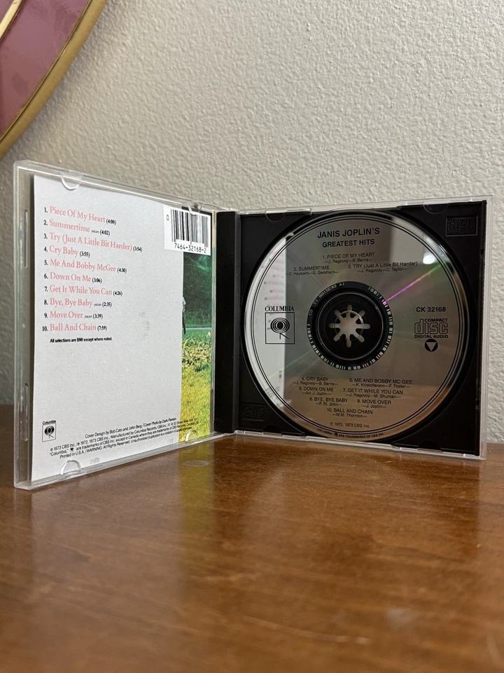 Janis Joplin – Greatest Hits Compilation 1973 Rock CD Foto 3 de 4