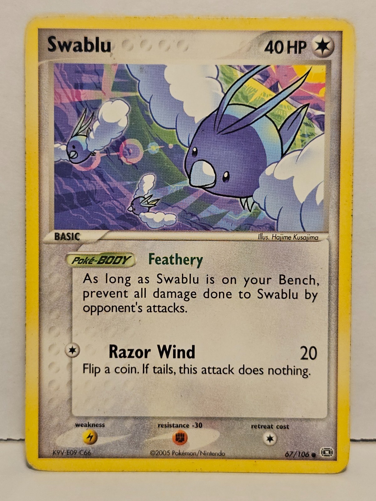 Swablu 67/106 Non-Holofoil Emerald HP