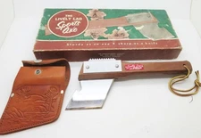 Y48) LIVELY LAD SPORTS AXE WITH SHEATH AND ORIGINAL BOX