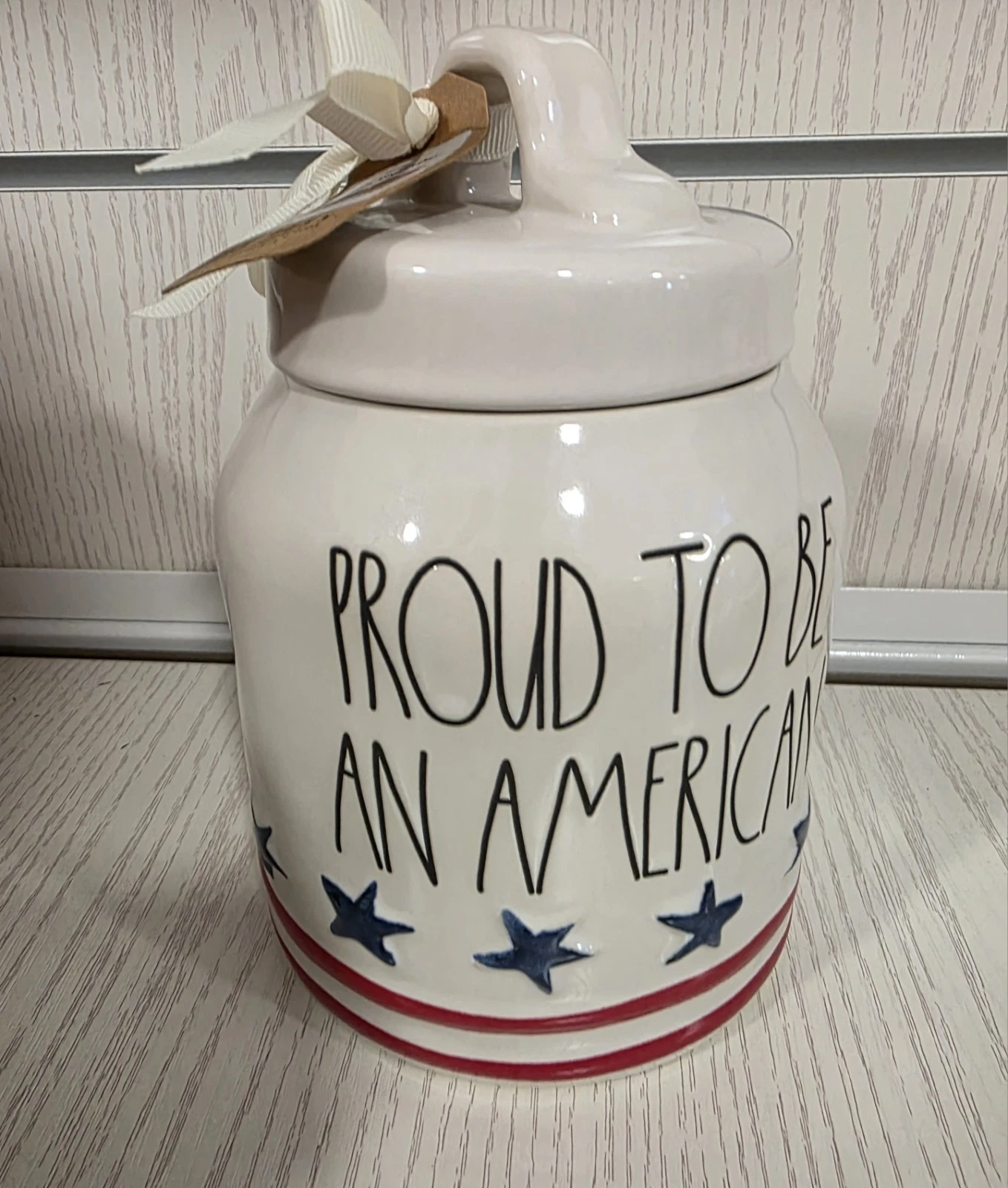 Rae Dunn Proud To Be An American Canister - Mini Canister - Patriotic Decor
Opens in a new window or