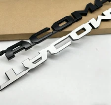 2pcs Matte Black Door Side Emblem For Tacoma 2016-24 Left Right Nameplate Badge