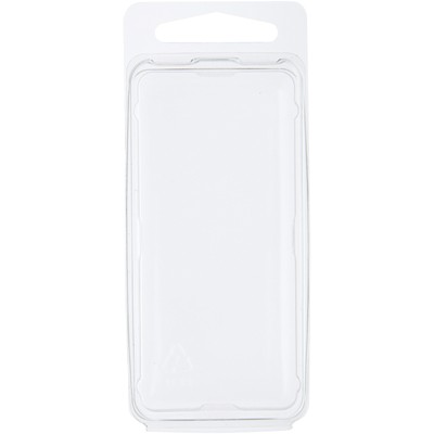 Clear Plastic Clamshell Storage Container, 3.1875''H x 1.3125''W x 0.75''D 100 Pack
