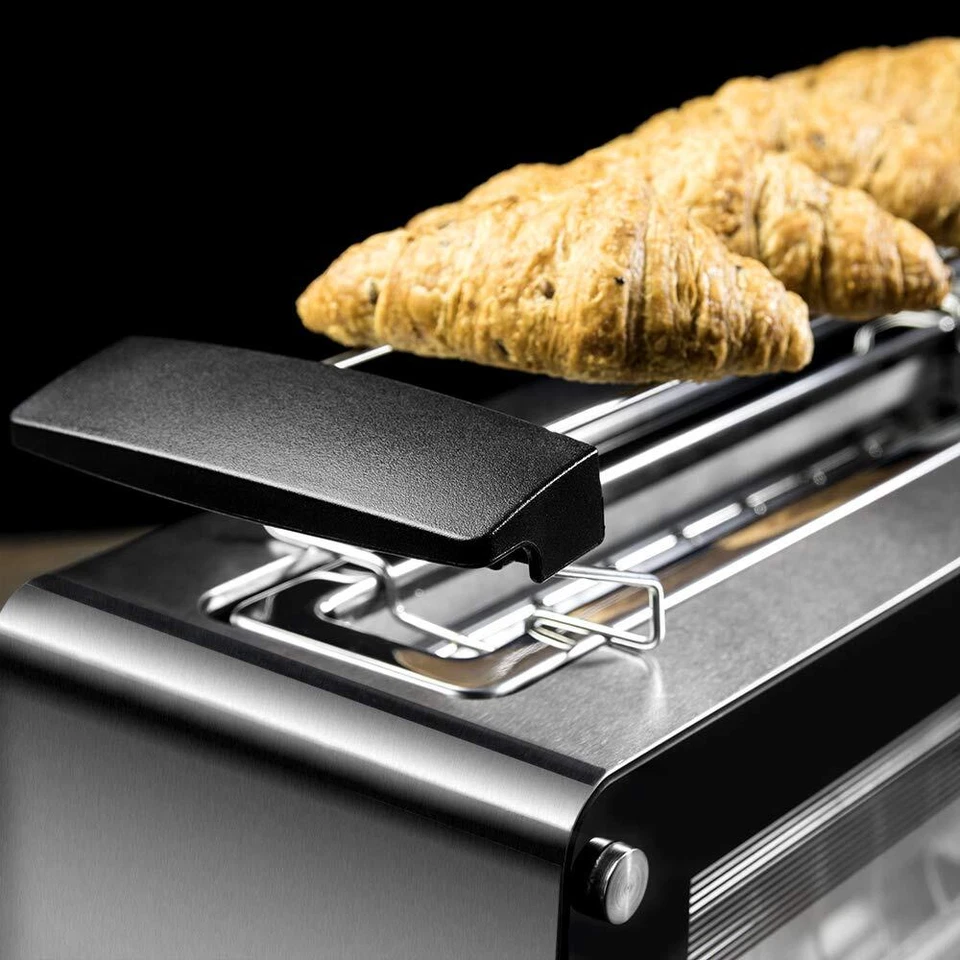 Toaster VisionToast 1260 W 2-Scheiben-Kapazität Glastüren XL-Schlitz 7 Bräunu... - Bild 4 von 4