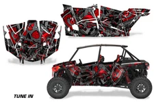 UTV Graphics kit Sticker Decal for Polaris RZR Turbo S 4-Door 19-23 Tune In Red