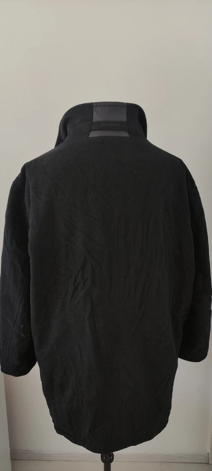 Pierre Cardin Mens Gore Tex Overcoat Coat Black Double Collar Wool Blend 56 46 - Image 4 of 4