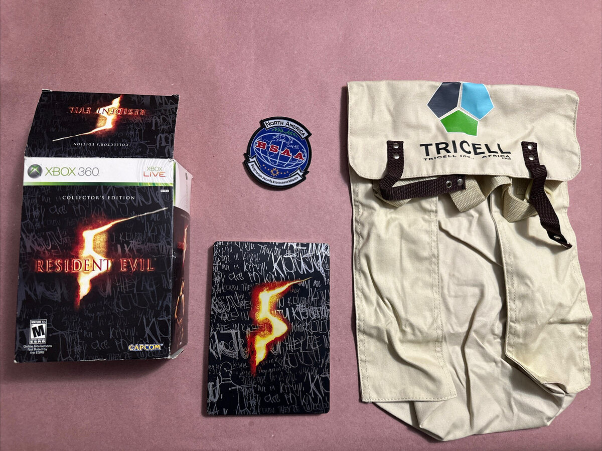 Resident Evil 5 Collector's Edition W/ Box, 2 discs, case Resident Evil 5 Collector's Edition W/ Box, 2 discs, case