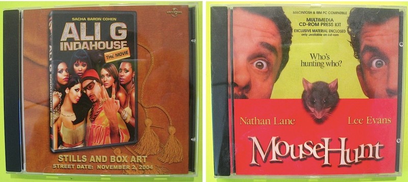 2 CD-ROM Digital Press Kit Lot ALI G INDAHOUSE Sacha Baron Cohen AND Mouse Hunt