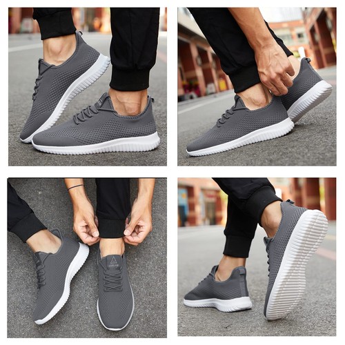 Men's Running Shoes Ultra Lightweight Breathable Walking Shoes Non Slip Athle... - Picture 6 of 7