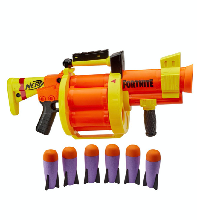 Nerf Gun Fortnite GL Blaster Grenade Launcher Boy's Toy Gun Gift Kid Foam  Rocket