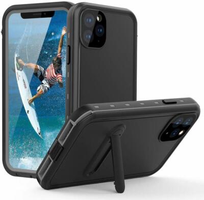 For Apple iPhone 11 Pro Max Waterproof Case w/ Screen Protector & kickstand