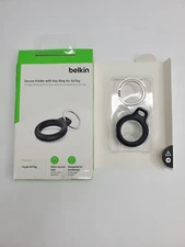 Belkin Secure Holder with Key Ring for Apple Airtag F8W973btBLK - Black OPEN BOX
