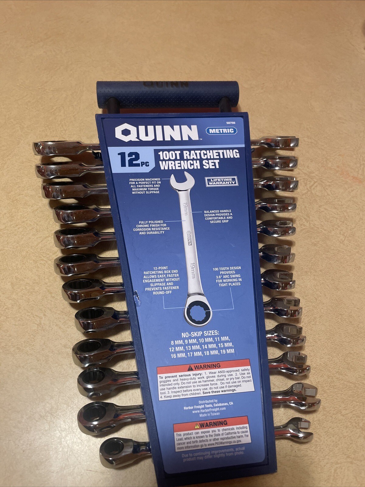 NEW Quinn Metric 12pc 100t Ratcheting Wrench Set 58756 eBay