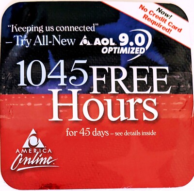 PATRIOTIC America Online Collectible / Install Disc, AOL CD v9.0, Vintage