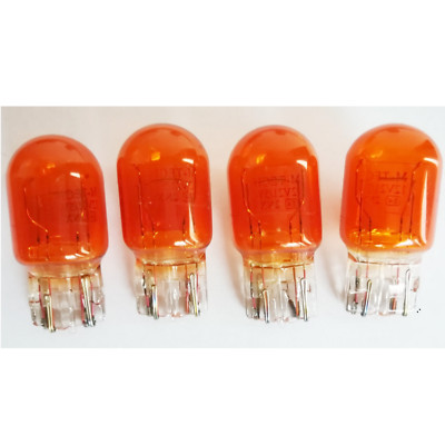 4x 12V 21/5W WY21/5W W3x16q T20 amber Glühlampe Glühbirne Glassockellampe  7M94w