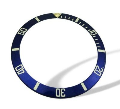 Rolex Submariner Watch Bezel Blue Insert Gold 16613 16808 16618