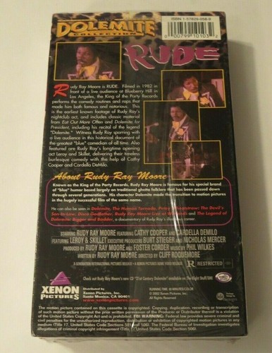 RUDE Dolemite Collection VHS video tape SEALED seal movie ripped seal sticker - Foto 3 di 11