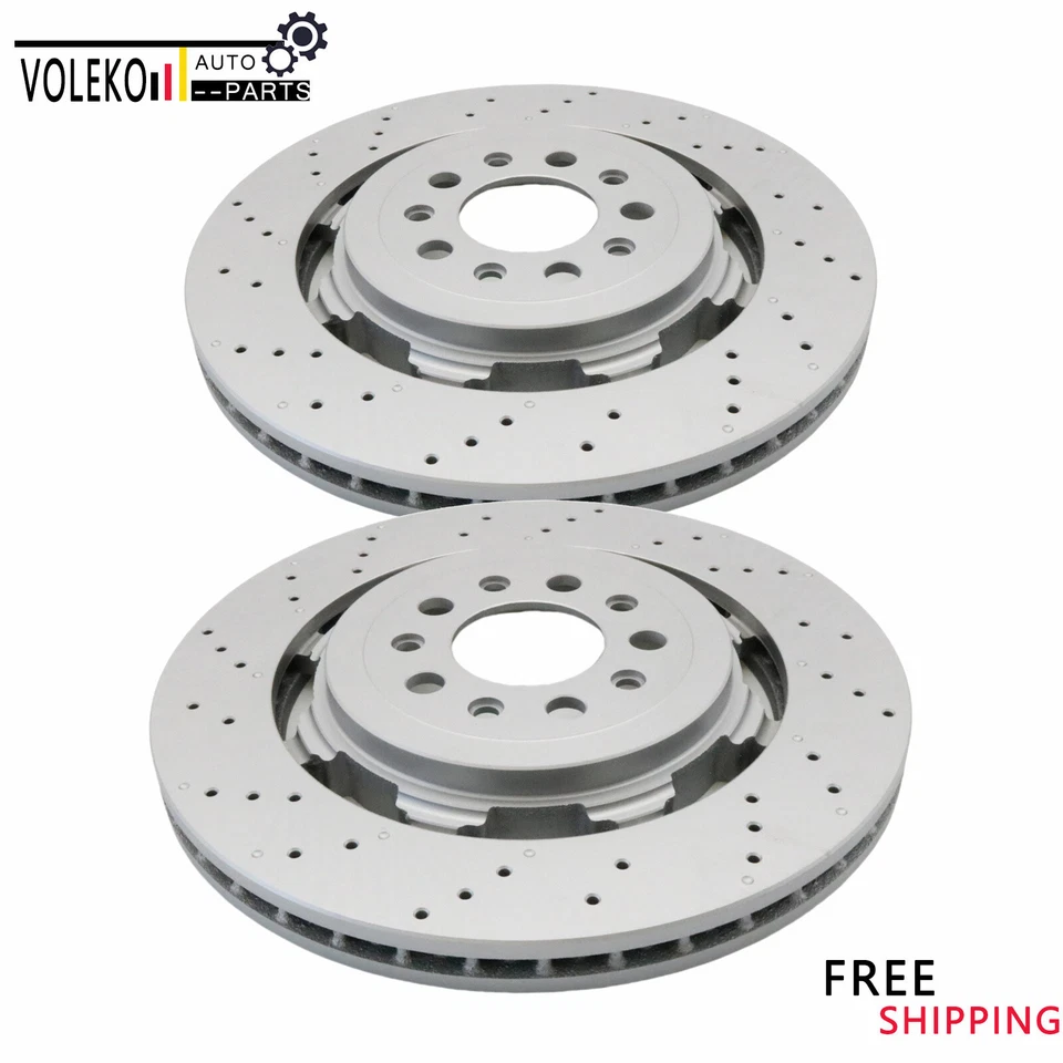 Rear Brake Rotors For 2017 & Up Alfa Romeo Giulia Stelvio Quadrifoglio - Image 3 of 4