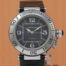 Orologio Cartier Pasha Seatimer ref. 2790 Cassa Acciaio Automatico 40 mm Quadrante Nero