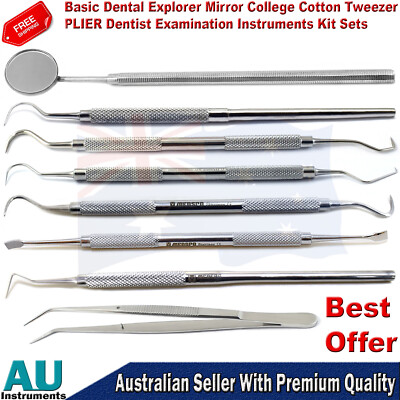 Dental Tooth Scrapers Diagnostic Tartar Remover Hygiene Probe Lab Instruments