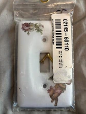 NOS LIETTE CHERUB PORCELAIN SWITCH COVERS