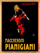 Maccheroni Pianigiani 1922 Vintage Advertising Poster