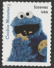 US 5394d Sesame Street Cookie Monster F single MNH 2019