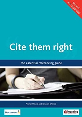 Cite Them Right: The Essential Referencing Führung Taschenbuch