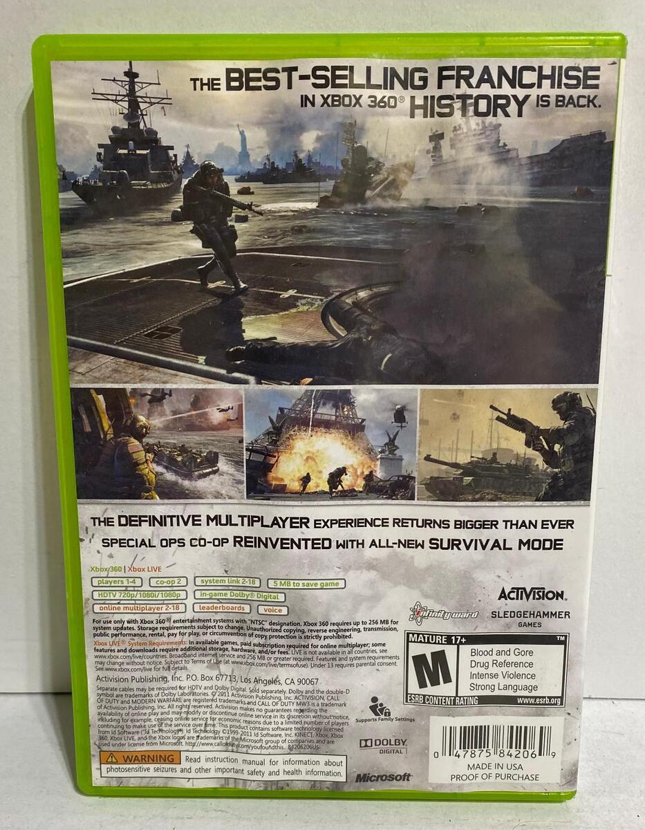 Call of Duty: Modern Warfare 3 (MW3) - Xbox 360 em Promoção na