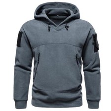 Men's Military Tactical Hoodies Autumn Winter Fleece Sweatshirt Hooded Pullover