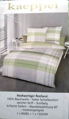 kaeppel Renforcé Bettwäsche 135x200cm gestreift Baumwolle OEKOTEX UVP 39,95  