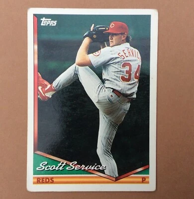 1994 TOPPS Carte BASEBALL n° 306 SCOTT SERVICE REDS Trading Card - Photo 1/2