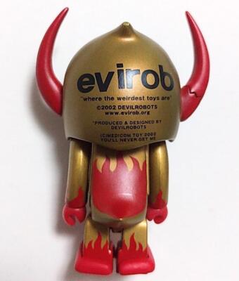 【値下げしました】メディコムトイ　evirob Medicom Toy Devil Robots evirob EVILGOLD & EVILBULL Kubrick