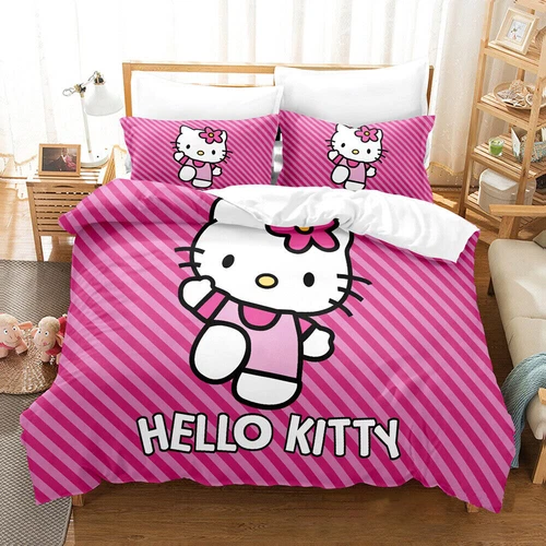 Hello Kitty Series Duvet/Quilt/Doona Cover Single/Double/Queen/King Bedding Set - Bild 9 von 43