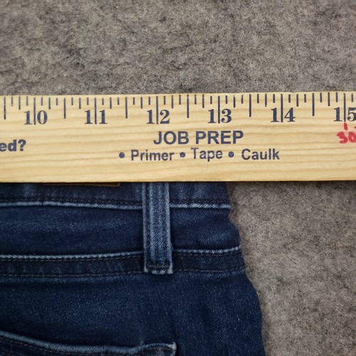 Pantalones de mezclilla informales Paige Jeans para mujer 26 azules ajustados tiro bajo lavado oscuro * - Imagen 5 de 10