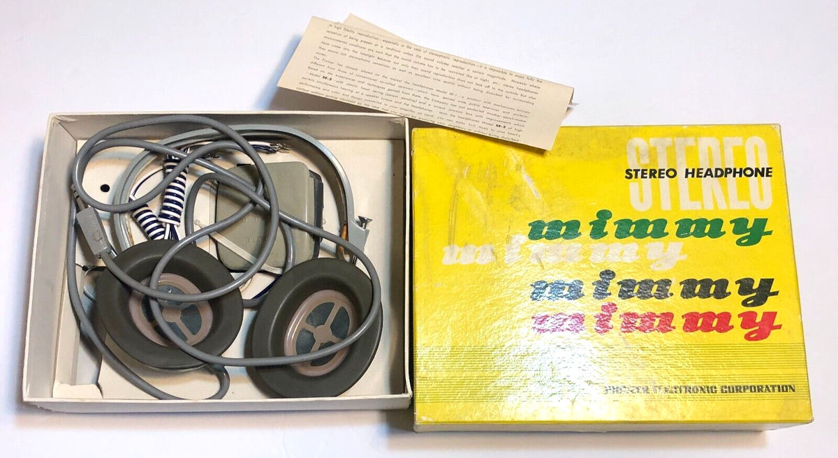 Pioneer SE-MJ221TK Afterglow ヘッドフォン Vintage Pioneer Japan Stereo Headphones SE-2 w junction in Mimmy