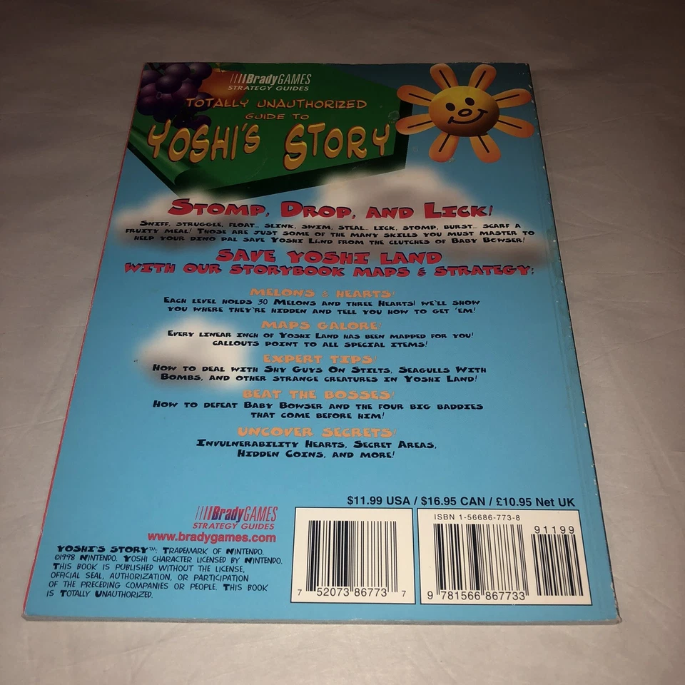 Bradygames YOSHI’s STORY Nintendo 64 Strategy Guide Book N64 Walkthrough - Image 2 of 4