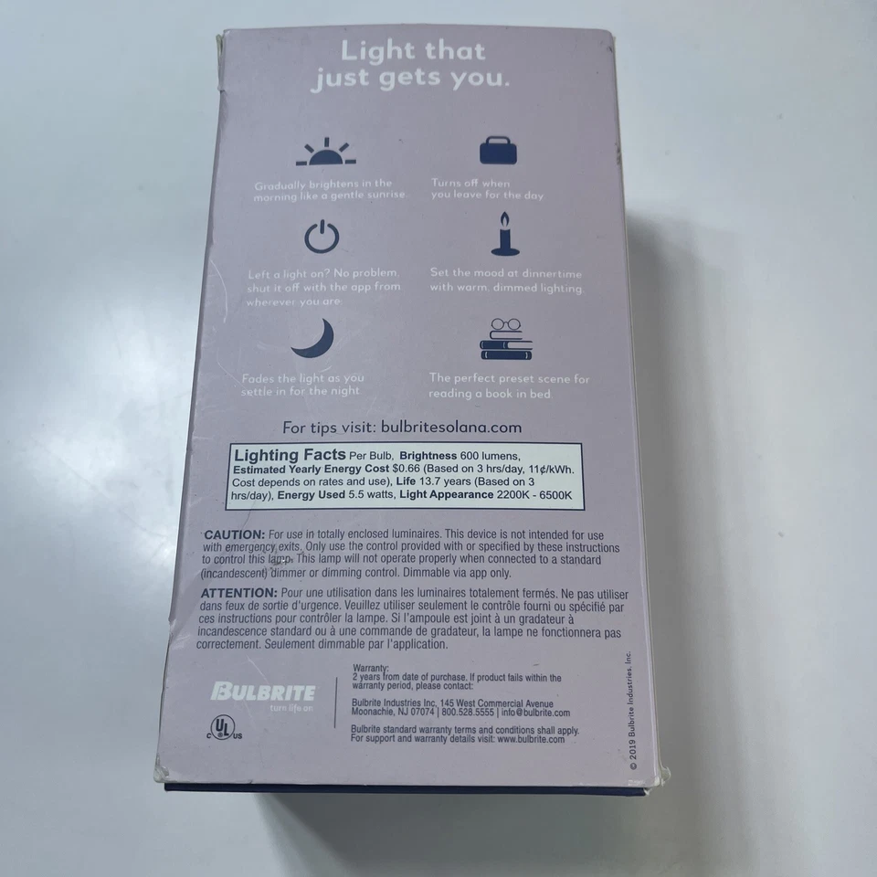 LED Smart WiFi Edison Filament ST18 Light Bulb 40 Watt Equivalent Medium E26 - Image 4 of 4