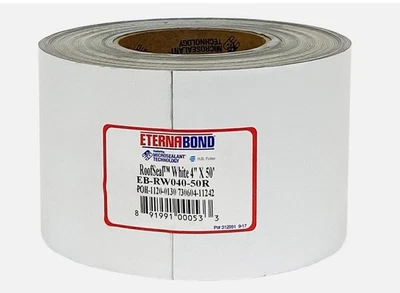 Eternabond RoofSeal White 4" x50' MicroSealant RV Roof Seal Repair Tape