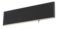 Globo -12B Siegfried Wandleuchte Aluminium Schwarz, Led, Warmweiß, 380 Lm, IP20