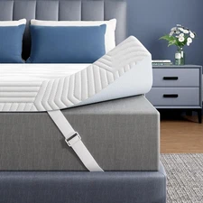 3 Inch Gel Memory Foam Mattress Topper Queen Size Pressure-Relieving Mattress...