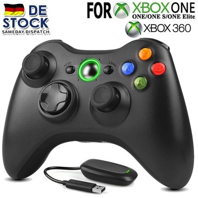 Neu Microsoft Xbox Wireless Controller mit Empfänger für Xbox 360 Windows 10/11