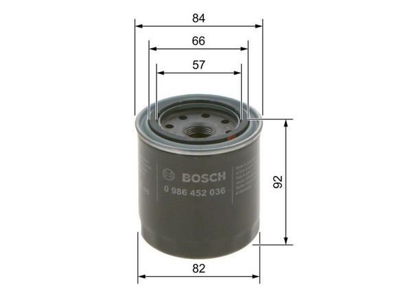 Bosch ÖLfilter 0 986 452 036 FüR Opel Rover Mazda Ford USA Honda Isuzu Nissan-image