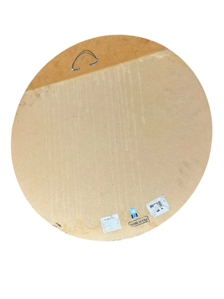 Distressed Kansas Jayhawks 24'' Round Heritage Logo Sign Fibreboard Basketball - Image 3 of 4