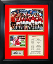 HOFSM.COM Hall of Fame Sports Memorabilia Framed Arsenal F.C. The Invincibles...