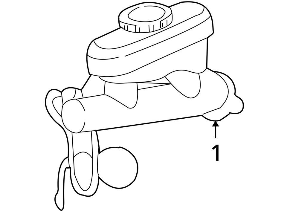 Cilindro maestro de freno Ford Mustang 1999-2004 J5XCJ Foto 4 de 4