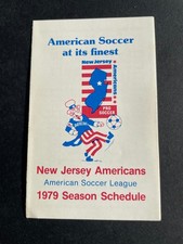 1979 New Jersey Americans ASL Pocket Schedule - Rutgers Stadium - NASL MLS MISL