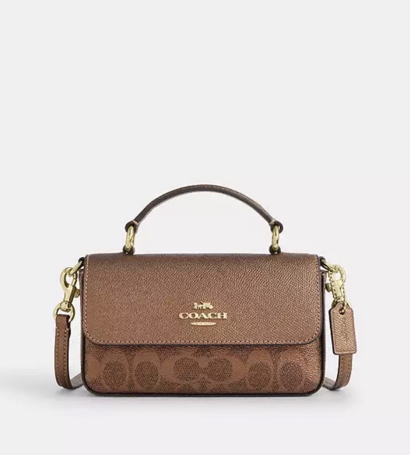 【美品】コーチ Y2K エルゴ ハンプトンズ ミニシグネチャー ハンドバッグ 茶 Coach Mini Josie Top Handle Bag In Signature Canvas, CCK68 | eBay