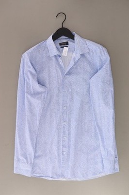   Digel Langarmhemd Slim Hemd für Herren Gr. 52, L blau aus Baumwolle  